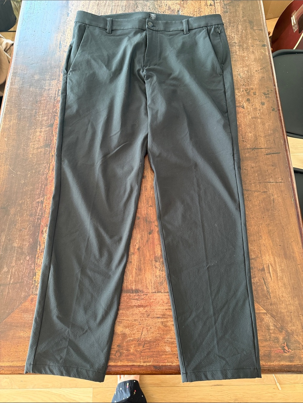 ✨NEW lululemon Men's Slim Fit ABC trousers textured merino wool blend fabric  ✨